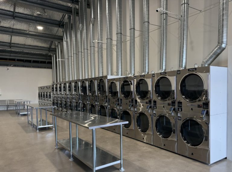 Self-service dryers at Choice Laundromats Chartwell in Hamilton